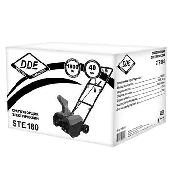 Снегоуборщик электрический DDE STE180 (1,8 кВт, захват 40/18 см)