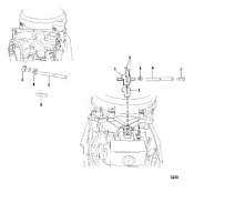 Нагреватель коллектора 2-х тактного ПЛМ MERCURY 40 M Серийный номер от 1B000001 и выше